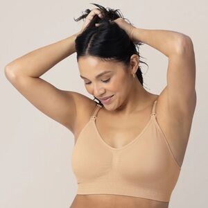 Kindred Bravely Simply Sublime Nursing Bra Size S Beige Full Coverage Comfort